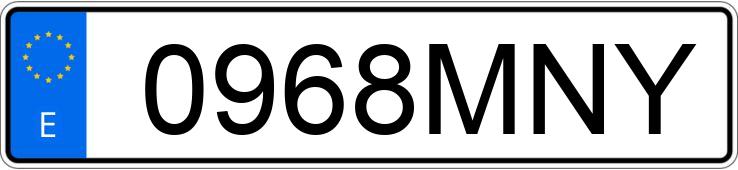 Numer rejestracyjny 0968MNY posiada TESLA MODEL X Numer rejestracyjny 0968MNY posiada TESLA MODEL X