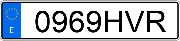 Numer rejestracyjny 0969HVR posiada VOLKSWAGEN CADDY