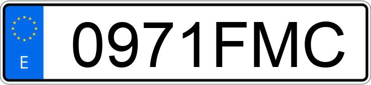 Numer rejestracyjny 0971FMC posiada MERCEDES C (203)