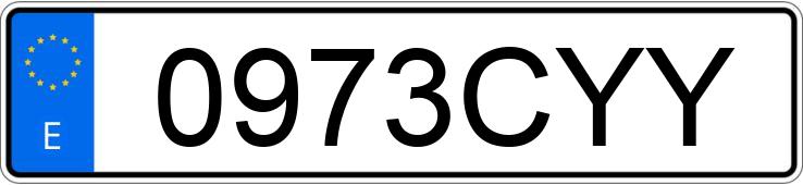 Il numero di registrazione 0973CYY ha CITROEN C2