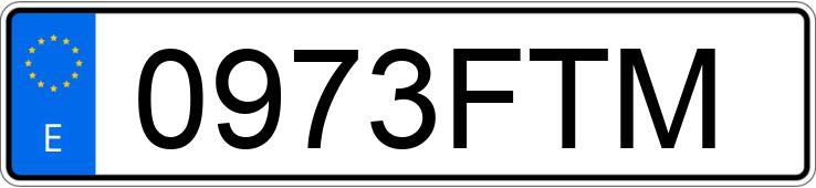 Numer rejestracyjny 0973FTM posiada BMW SERIE 3