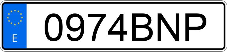 Numer rejestracyjny 0974BNP posiada RENAULT MEGANE