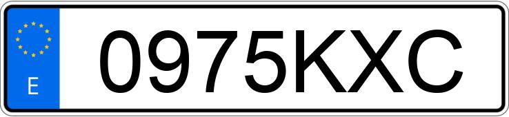 Die Registrierungsnummer 0975KXC hat MERCEDES A (177)