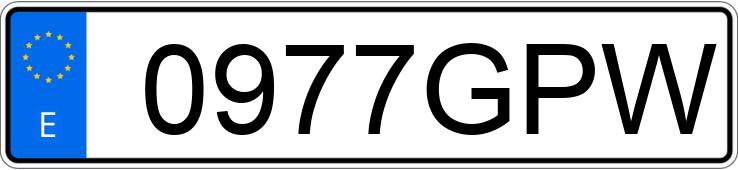 Numer rejestracyjny 0977GPW posiada RENAULT GRAND SCENIC