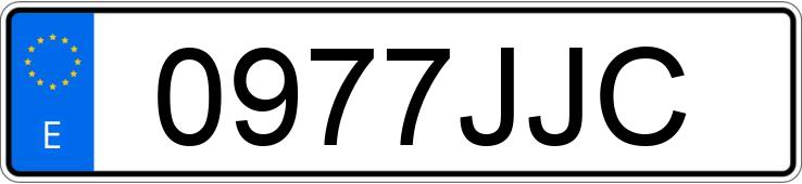 Numer rejestracyjny 0977JJC posiada HONDA CR-V