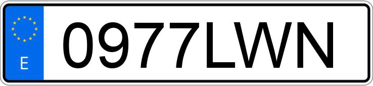 Numer rejestracyjny 0977LWN posiada FORD CUSTOM TOURNEO