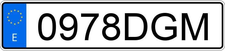 Numer rejestracyjny 0978DGM posiada PEUGEOT PARTNER Numer rejestracyjny 0978DGM posiada PEUGEOT PARTNER