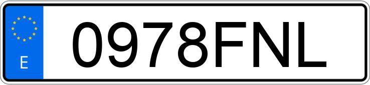 Numer rejestracyjny 0978FNL posiada BMW SERIE 3