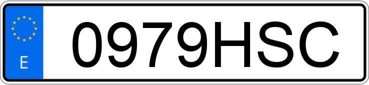 Numer rejestracyjny 0979HSC posiada SKODA OCTAVIA