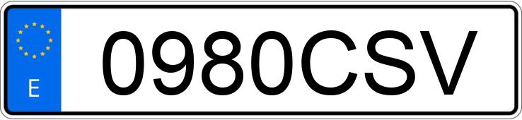 Numer rejestracyjny 0980CSV posiada BMW SERIE 3