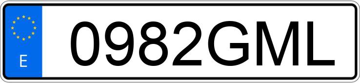 The registration number 0982GML has PEUGEOT 308