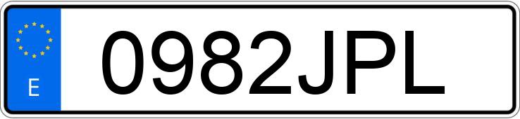 Numer rejestracyjny 0982JPL posiada PEUGEOT 208