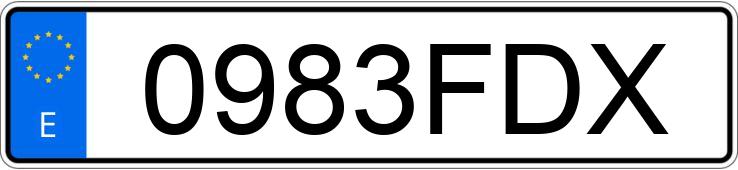 Numer rejestracyjny 0983FDX posiada IVECO A Numer rejestracyjny 0983FDX posiada IVECO A