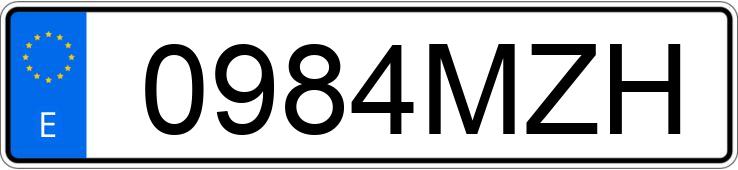 Numer rejestracyjny 0984MZH posiada SUZUKI VITARA