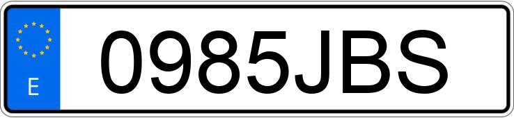 Numer rejestracyjny 0985JBS posiada RENAULT SCENIC