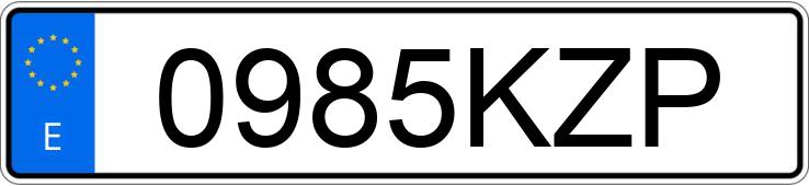 Numer rejestracyjny 0985KZP posiada FIAT DUCATO