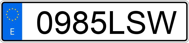 Numer rejestracyjny 0985LSW posiada CUPRA LEON