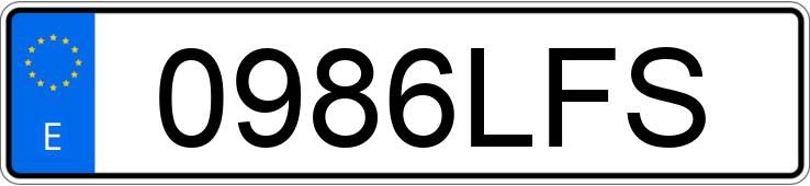 Numer rejestracyjny 0986LFS posiada MERCEDES CLA (117)