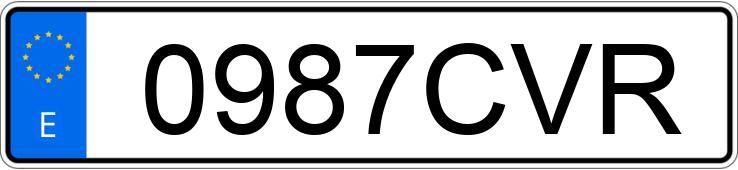 Numer rejestracyjny 0987CVR posiada SEAT LEON