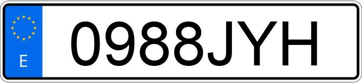 Numer rejestracyjny 0988JYH posiada FIAT PANDA Numer rejestracyjny 0988JYH posiada FIAT PANDA