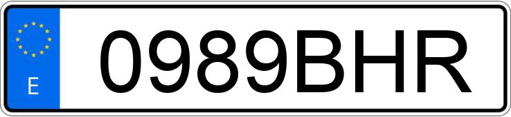 Numer rejestracyjny 0989BHR posiada VOLKSWAGEN BORA