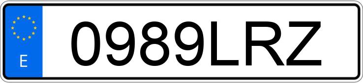 Numer rejestracyjny 0989LRZ posiada MERCEDES A (177)