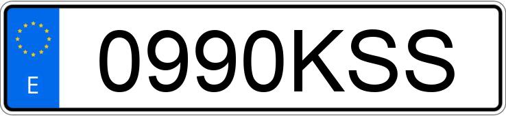 Numer rejestracyjny 0990KSS posiada FIAT TIPO