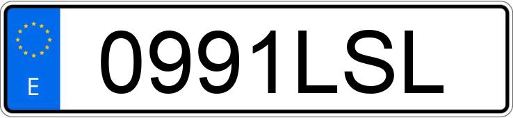 Die Registrierungsnummer 0991LSL hat FIAT DUCATO