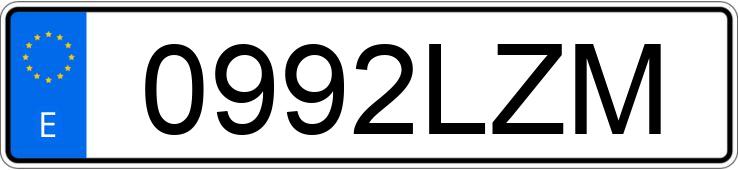 Numer rejestracyjny 0992LZM posiada KIA RIO