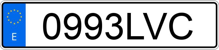 Numer rejestracyjny 0993LVC posiada BMW SERIE 4