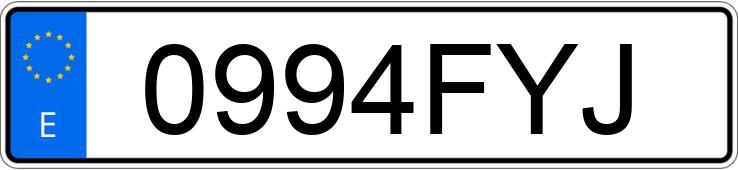 Numer rejestracyjny 0994FYJ posiada PEUGEOT 307 Numer rejestracyjny 0994FYJ posiada PEUGEOT 307