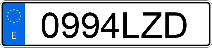 Numer rejestracyjny 0994LZD posiada MERCEDES ACTROS Numer rejestracyjny 0994LZD posiada MERCEDES ACTROS