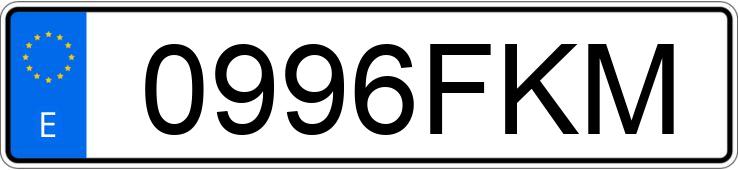 Numer rejestracyjny 0996FKM posiada PEUGEOT BOXER Numer rejestracyjny 0996FKM posiada PEUGEOT BOXER