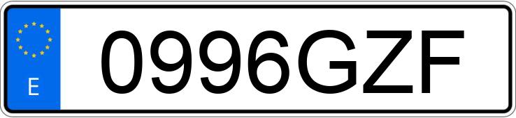 Numer rejestracyjny 0996GZF posiada RENAULT GRAND SCENIC Numer rejestracyjny 0996GZF posiada RENAULT GRAND SCENIC