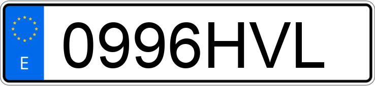 Numer rejestracyjny 0996HVL posiada CITROEN C-ELYSEE