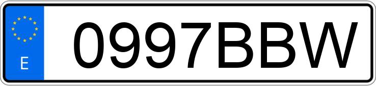 Numer rejestracyjny 0997BBW posiada CITROEN BERLINGO