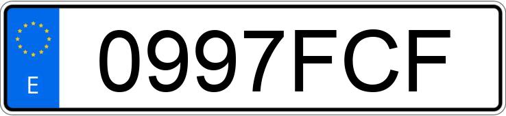 Numer rejestracyjny 0997FCF posiada SEAT IBIZA Numer rejestracyjny 0997FCF posiada SEAT IBIZA