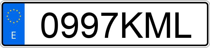Numer rejestracyjny 0997KML posiada PEUGEOT 2008