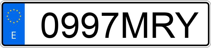 Numer rejestracyjny 0997MRY posiada SSANGYONG/KGM TIVOLI Numer rejestracyjny 0997MRY posiada SSANGYONG/KGM TIVOLI