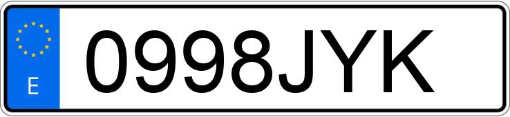 Numer rejestracyjny 0998JYK posiada KIA CEED Numer rejestracyjny 0998JYK posiada KIA CEED