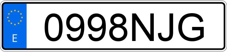 Numer rejestracyjny 0998NJG posiada POLESTAR 4