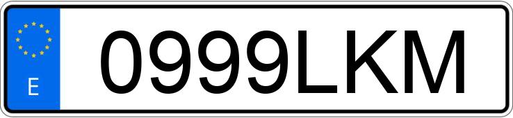 Numer rejestracyjny 0999LKM posiada MERCEDES GLC (253)