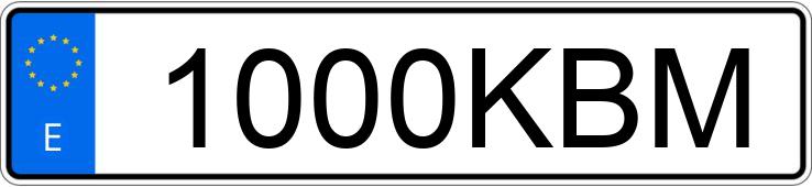 Numer rejestracyjny 1000KBM posiada BMW SERIE 2