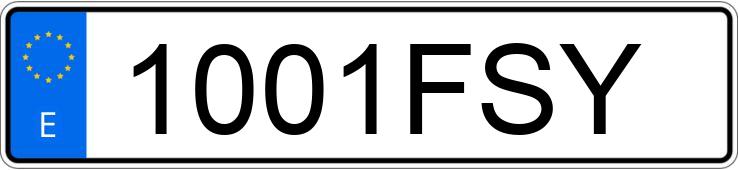 Numer rejestracyjny 1001FSY posiada SEAT LEON