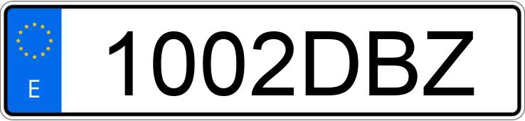 Numer rejestracyjny 1002DBZ posiada SEAT LEON