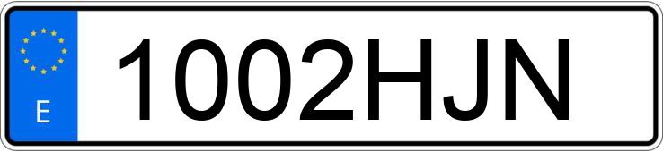 Numer rejestracyjny 1002HJN posiada SMART FORTWO COUPE