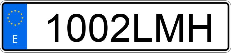 Numer rejestracyjny 1002LMH posiada TOYOTA YARIS