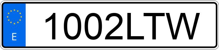 Numer rejestracyjny 1002LTW posiada TOYOTA COROLLA 125H BUSINESS PLUS R-REPUESTO