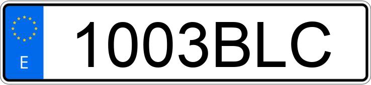 Numer rejestracyjny 1003BLC posiada CITROEN SAXO