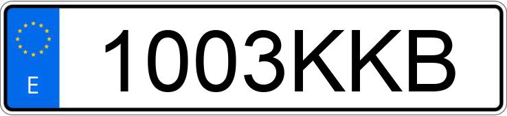 Numer rejestracyjny 1003KKB posiada VOLKSWAGEN TOURAN